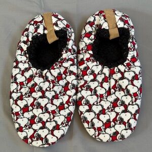 Snoopy Patterned Slippers Snoopie Slippers One Size